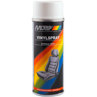 Фарба для шкіри та вінілу Motip Vinylspray, 400 мл Аерозоль Білий глянець