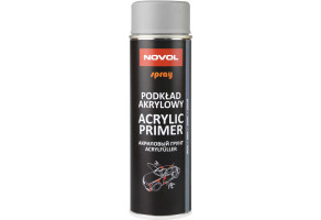 Грунт-наповнювач акриловий Novol Spray, 500 мл Аерозоль Сірий