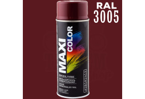 Фарба (емаль) універсальна Maxi Color, 400 мл Аерозоль Винно-червоний (RAL 3005)