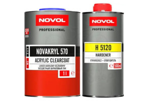 Лак акриловий NOVOL Novakryl 570 2:1 MS, 1 л + 500 мл Комплект