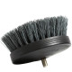 Насадка на дриль для чищення текстилю середньої жорсткості SGCB Pneumatic Carpet Brush Grey, сіра 90 мм