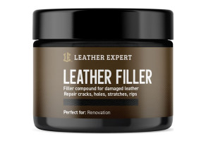 Шпаклівка-наповнювач для шкіри Leather Expert Leather Filler Black, 50 мл Чорний