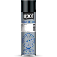 Фарба (емаль) для дисків U-POL Power Can™, 500 мл Аерозоль Чорний Мат