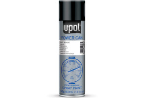 Фарба (емаль) для дисків U-POL Power Can™, 500 мл Аерозоль Чорний Мат