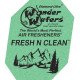 Ароматизатор в пластинці Wonder Wafers, 65 x 50 мм "Свіжість і чистота" (Fresh N Clean)