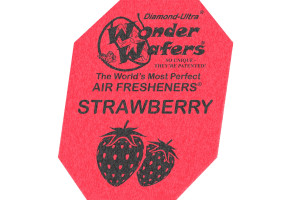 Ароматизатор в пластинці Wonder Wafers, 65 x 50 мм "Полуниця" (Strawberry)