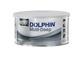 Шпатлевка с алюминием армированная U-POL Dolphin Multi-Deep, 1,5 кг Серебристо-Серый