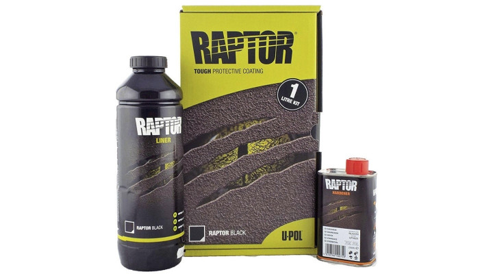 Захисне покриття підвищеної міцності (фарба) U-POL RAPTOR™, 1 л Комплект Тонований (під колір)