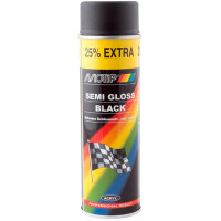Фарба (емаль) акрилова універсальна Motip Semi Gloss Black, 500 мл Аерозоль Чорний напівмат