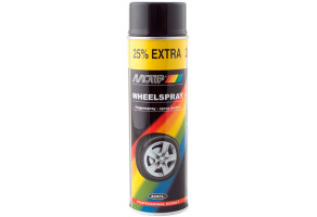 Фарба (емаль) для дисків Motip Wheelspray, 500 мл Аерозоль Чорний глянець
