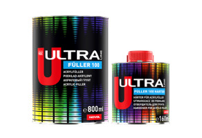 Ґрунт акриловий ULTRA Fuller 100 5:1, 800 мл + 160 мл Комплект Чорний