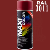 Фарба (емаль) універсальна Maxi Color, 400 мл Аерозоль коричнево-червоний (RAL 3011)