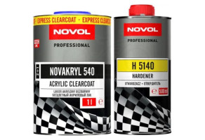 Лак акриловий швидковисихаючий NOVOL Novakryl 540 2:1, 1 л + 500 мл Комплект