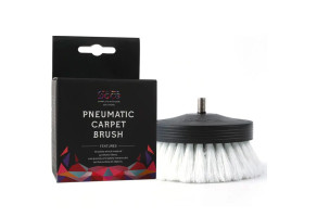 Насадка на дриль для чищення текстилю м'якої жорсткості SGCB Pneumatic Carpet Brush Grey , сіра 90 mm