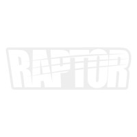 Наклейка на скло та кузов «RAPTOR Classic», 100 x 31 мм Білий